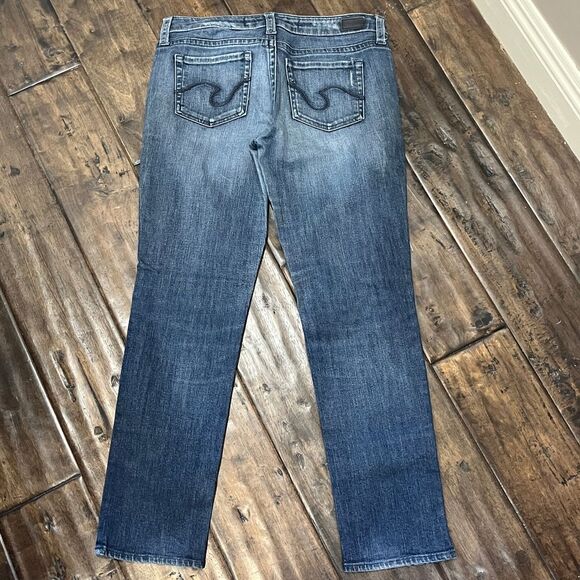 Refuge Jeans Co‎ Distressed Medium Wash Straight Leg Denim Jeans Casual Size 9S - Picture 5 of 10